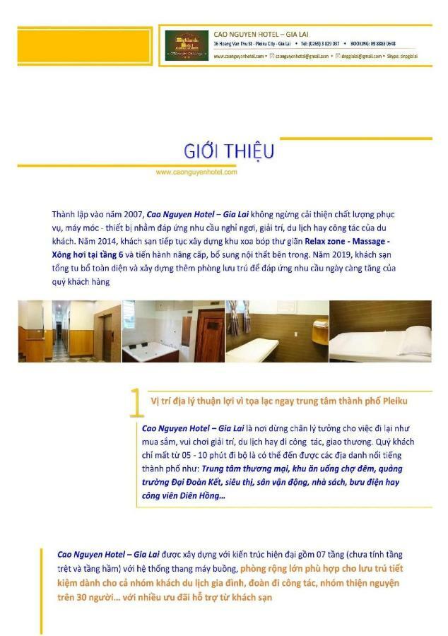 Cao Nguyen Hotel Pleiku Kültér fotó